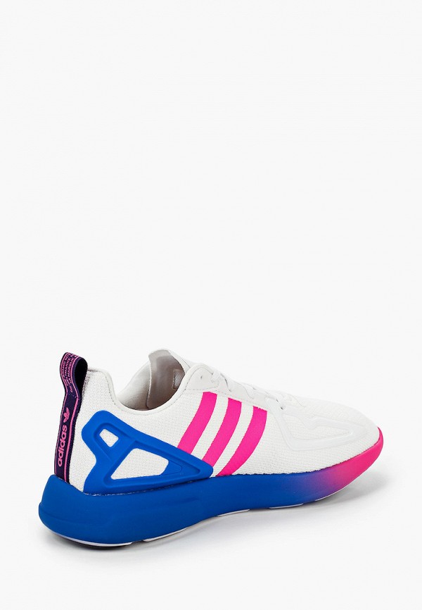 Adidas Originals ZX 2K FLUX Zapatillas Crystal White/shock Pink/blue/blanco  | focuscf.com.br