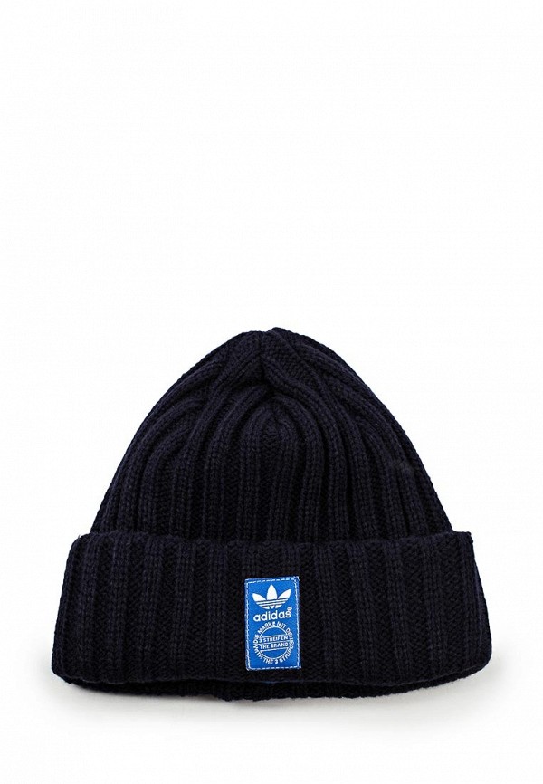 Шапка adidas Originals FM BEANIE, цвет: синий, AD093CUFSK40 — купить в  интернет-магазине Lamoda