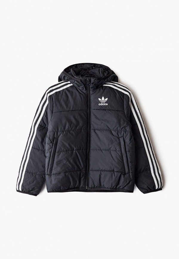 Куртка утепленная adidas Originals PADDED JACKET, цвет: черный,  AD093EBJLVS5 — купить в интернет-магазине Lamoda