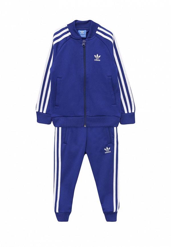 Костюм спортивный adidas Originals L SST, цвет: синий, AD093EBUNJ01 —  купить в интернет-магазине Lamoda