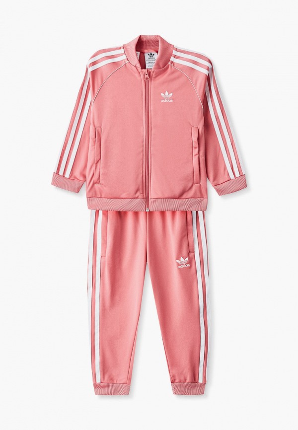 Костюм спортивный adidas Originals, цвет: розовый, AD093EGLVVM5 — купить в интернет-магазине Lamoda