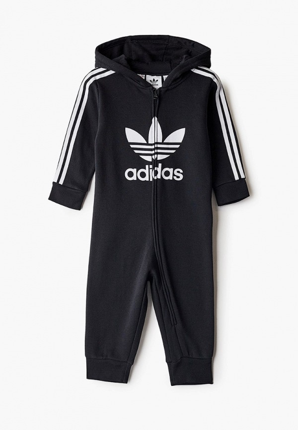Комбинезон adidas Originals HOODED ONESIE, цвет: черный, AD093EKJLVS9 ...