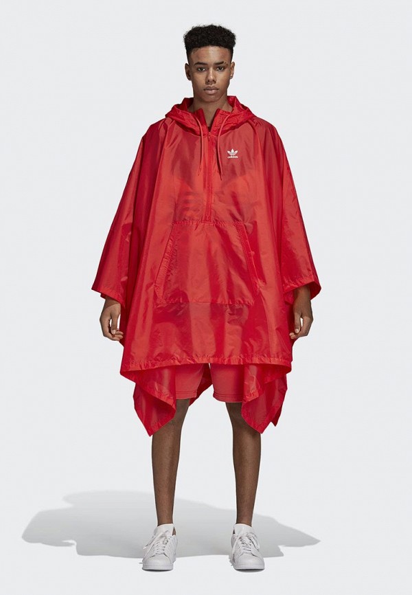 Ветровка adidas Originals TRF PONCHO, цвет: красный, AD093EMCCZA1