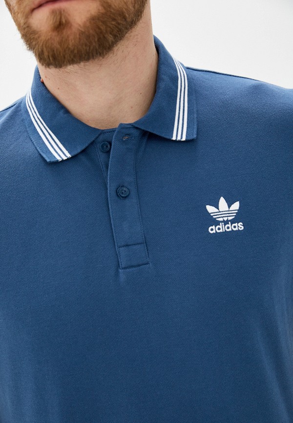 Поло adidas Originals, цвет: синий, AD093EMHLIO1 — купить в интернет ...