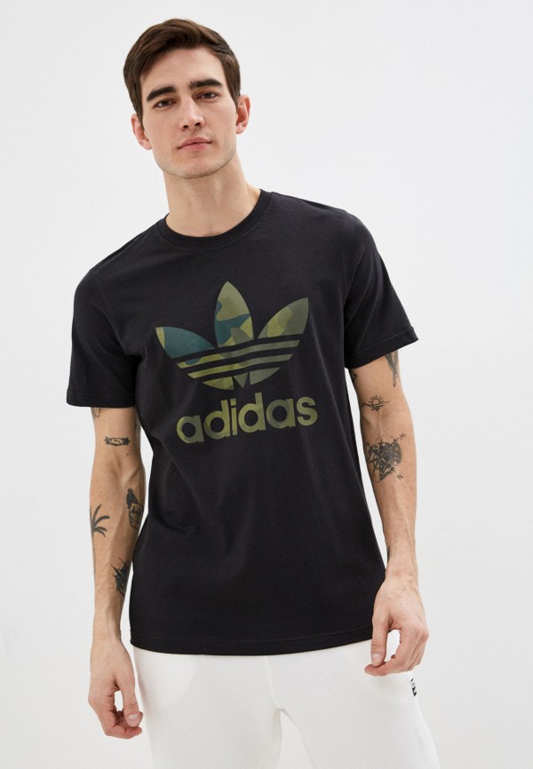 Футболка adidas Originals, цвет: черный, AD093EMHLIR3 — купить в интернет-магазине Lamoda
