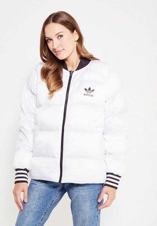 Куртка утепленная adidas Originals SST REV JACKET, цвет: белый,  AD093EWUNQ17 — купить в интернет-магазине Lamoda