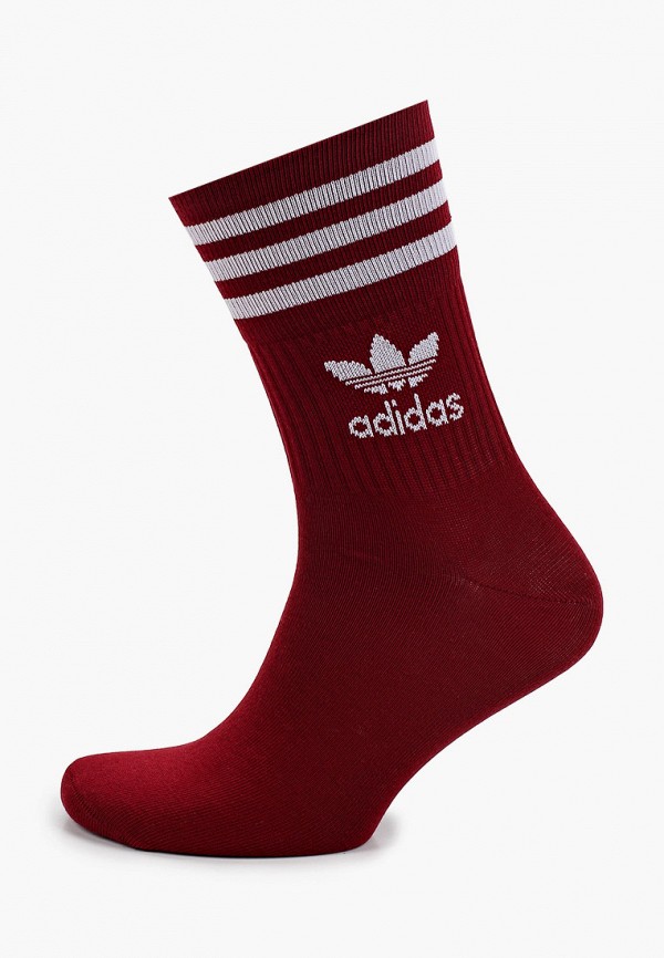 Носки 3 пары adidas Originals MID CUT CRW SCK, цвет: белый ...