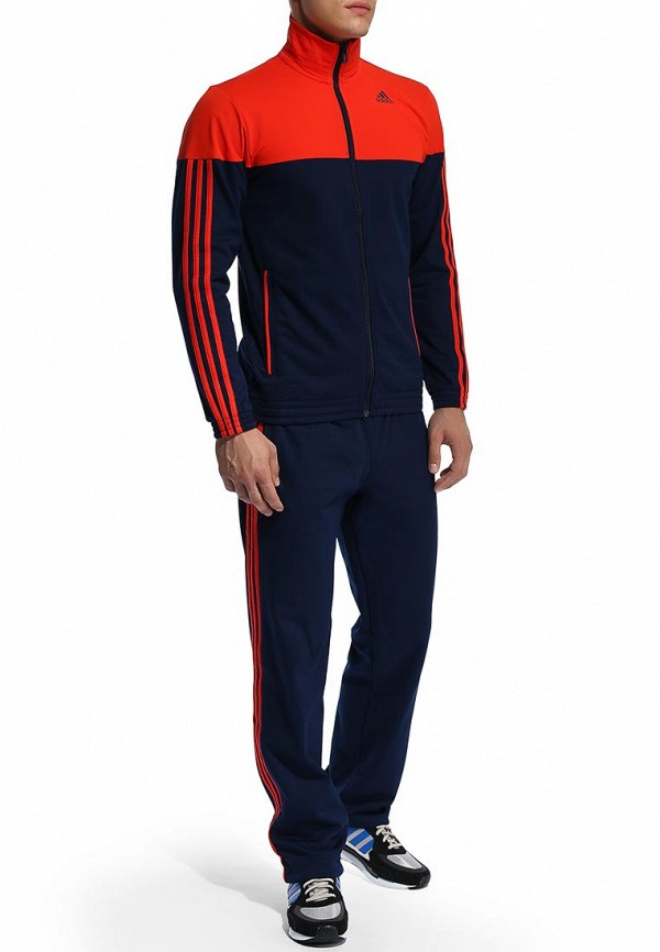 Красный спортивный костюм мужской adidas