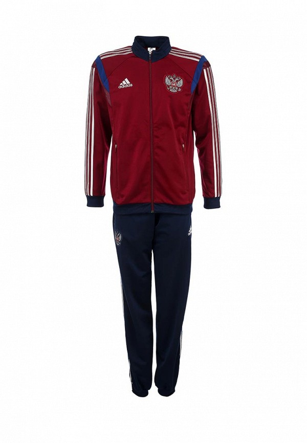 Костюм спортивный adidas RFU PES SUIT, цвет: бордовый, AD094EMDGG76 — купить в интернет-магазине Lamoda