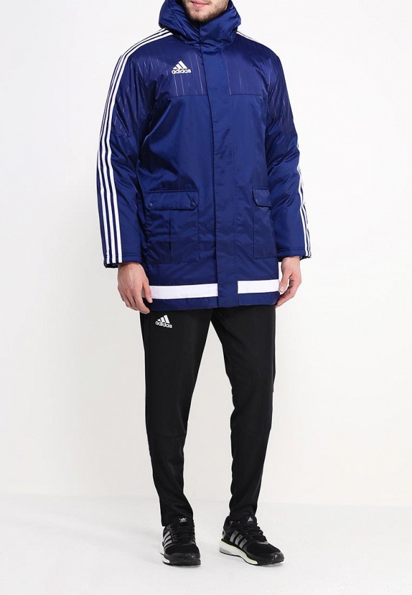 Куртка утепленная adidas TIRO15 STD JKT, цвет: синий, AD094EMGWN94 — купить  в интернет-магазине Lamoda