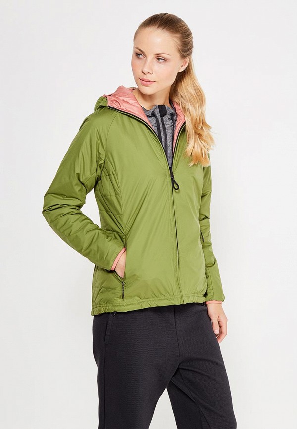 Куртка утепленная adidas W ALPLOFT HO J, цвет: зеленый, AD094EWUOG30 —  купить в интернет-магазине Lamoda