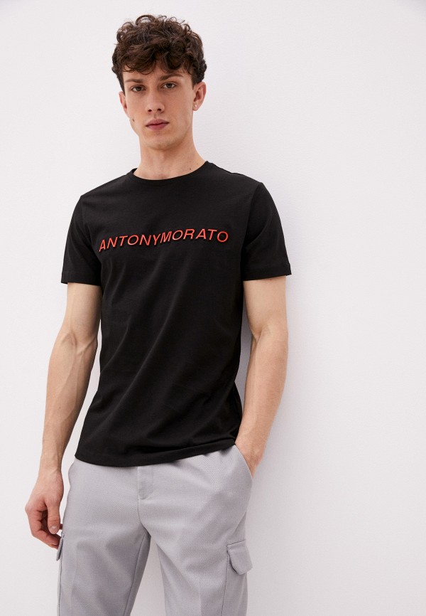Футболка Antony Morato, цвет: черный, RTLAAA201101 - купить в интернет-магазине 