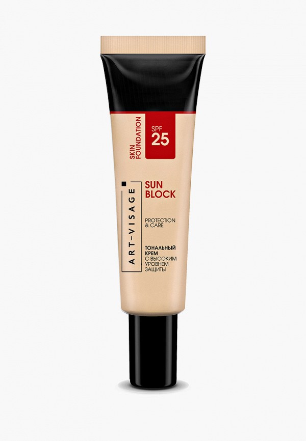 Art-Visage Тональный крем - SUN BLOCK spf 25, 03 Миндальный, 30 мл - фото 1