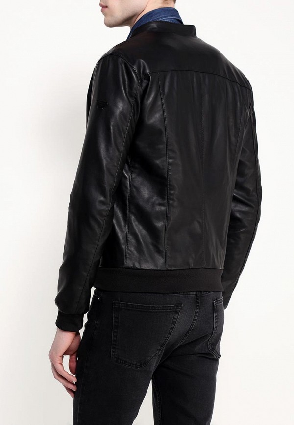 Куртка кожаная Armani Jeans, цвет: черный, AR411EMHDA11 — купить в