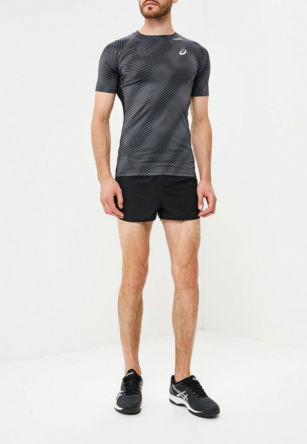 asics silver split short