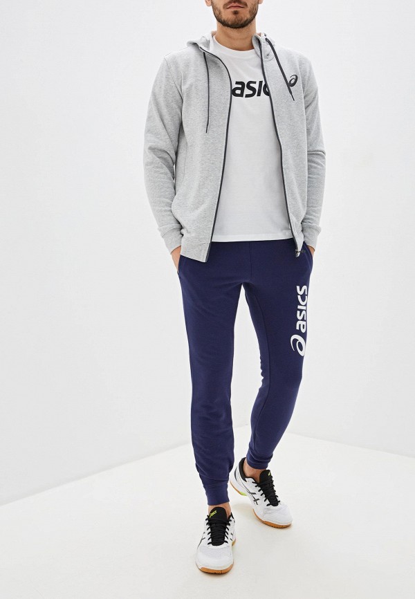 Толстовка ASICS ASICS CHEST LOGO FZ HOODIE, цвет: серый, AS455EMFPSW9 ...
