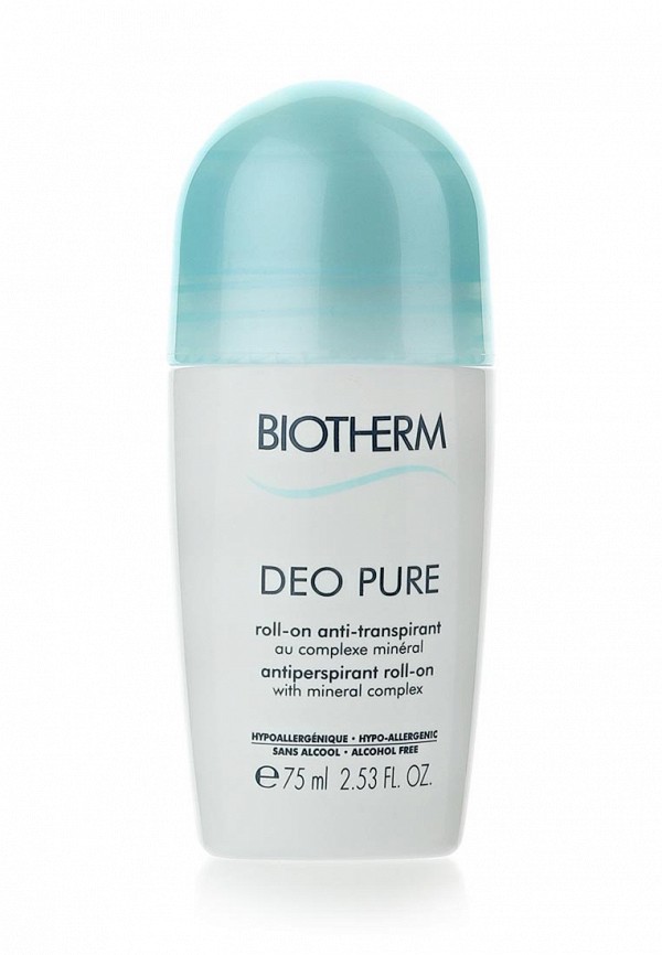 Biotherm Дезодорант шариковый - DEO PURE роликовый без спирта 75 мл - фото 1