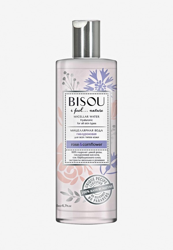 Bisou Мицеллярная вода - ГИАЛУРОНОВАЯ для всех типов кожи, подходит для чувствительных глаз , 200 мл - фото 1