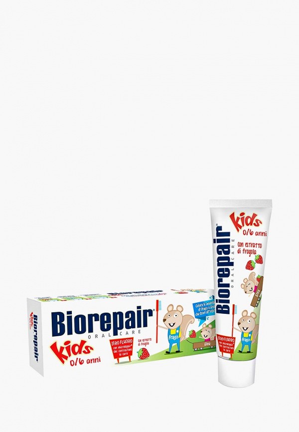 Biorepair Зубная паста - 0-6 лет Junior  Strawberry - фото 2