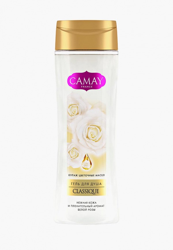 Camay Гель для душа - "Классик", с ароматом белой розы, 250 мл - фото 1