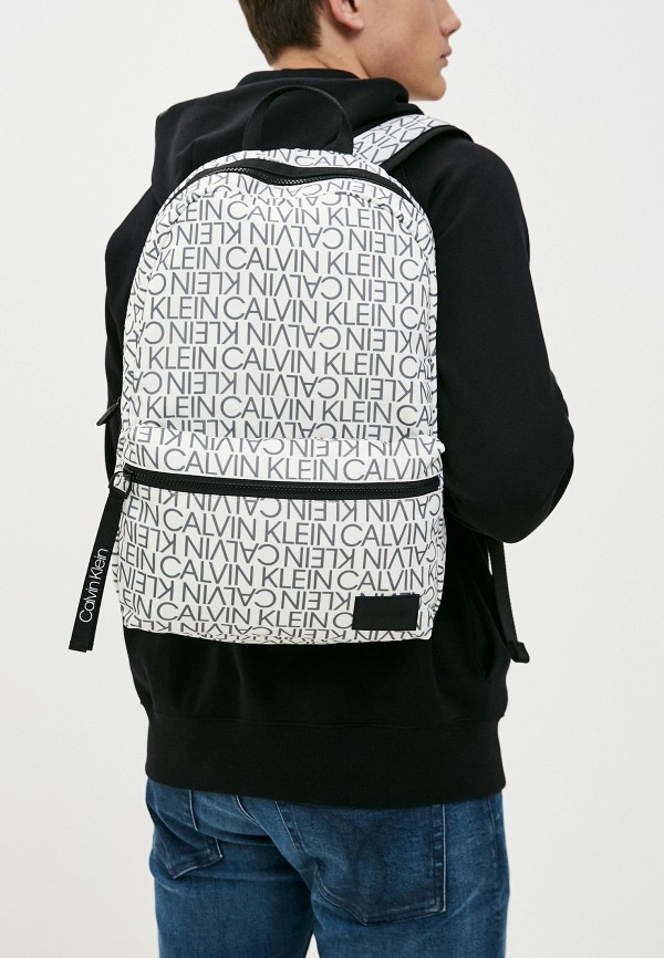 Calvin klein backpack white discount