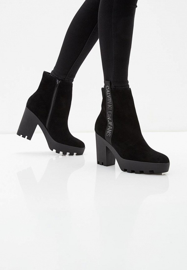 Ботильоны Calvin Klein Jeans SERINA, цвет: черный, CA939AWCGTI3 — купить в  интернет-магазине Lamoda