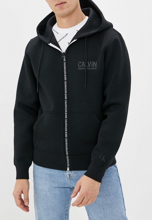Толстовка Calvin Klein Jeans, цвет: черный, CA939EMHPZJ0 — купить в  интернет-магазине Lamoda