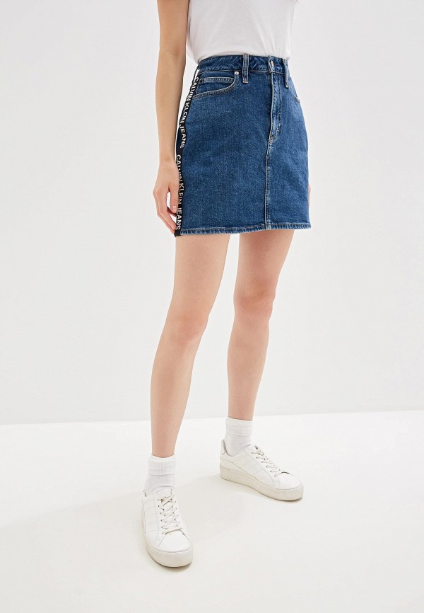 Юбка джинсовая Calvin Klein Jeans купить за в интернет-магазине Lamoda.ru