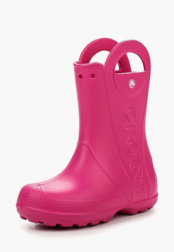 akse Robust mikroskopisk Резиновые сапоги Crocs Handle It Rain Boot Kids, цвет: розовый,  CR014AGLGX30 — купить в интернет-магазине Lamoda