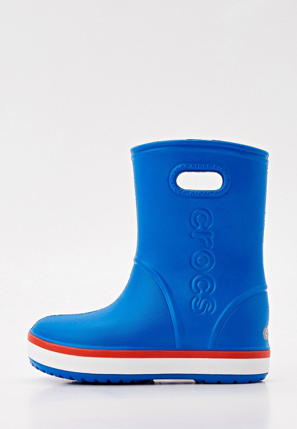 Dårlig faktor Skole lærer ramme Резиновые сапоги Crocs Crocband Rain Boot K, цвет: синий, CR014AKGKYO5 —  купить в интернет-магазине Lamoda
