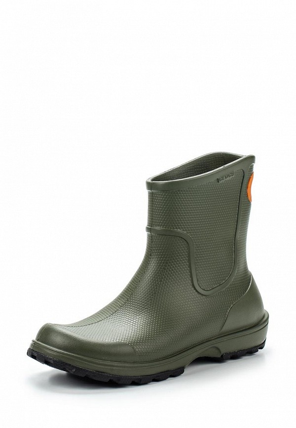 Резиновые полусапоги Crocs, цвет: зеленый, CR014AMIP136 — купить в ...