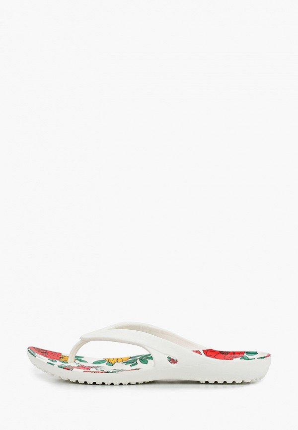 crocs floral flip flop