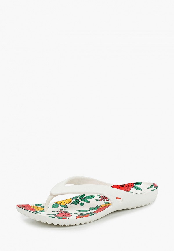 crocs floral flip flop