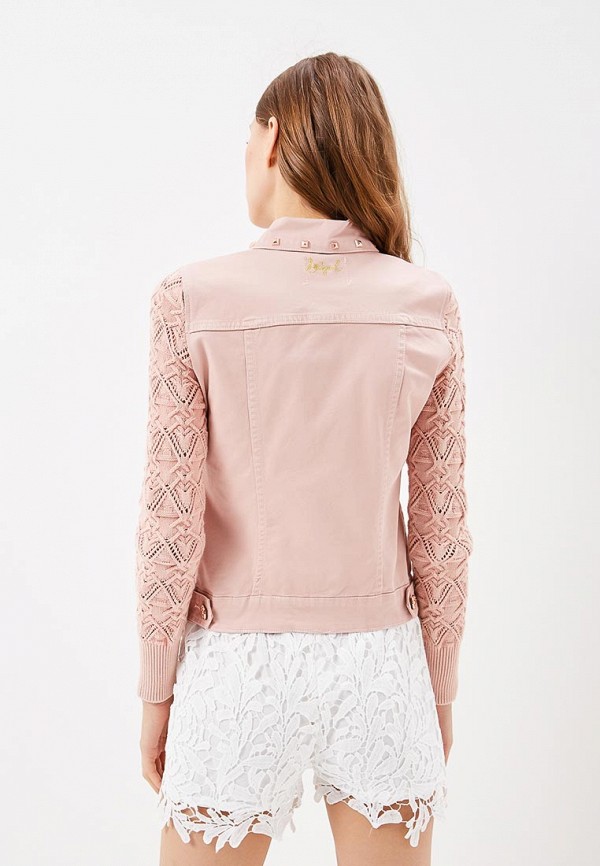 Куртка джинсовая Desigual, цвет: розовый, DE002EWABXL2 — купить в ...