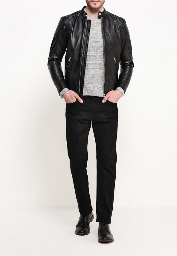 Куртка кожаная Diesel, цвет: черный, DI303EMPND64 — купить в  интернет-магазине Lamoda