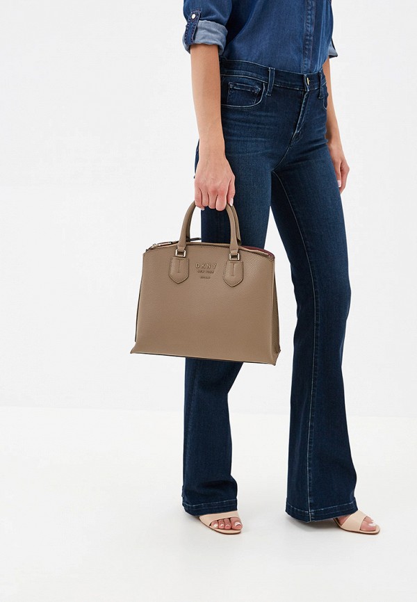 DKNY NOHO LARGE TRIPLE COMP SATCHEL PEBBLE DK001BWFNTY9 Lamoda