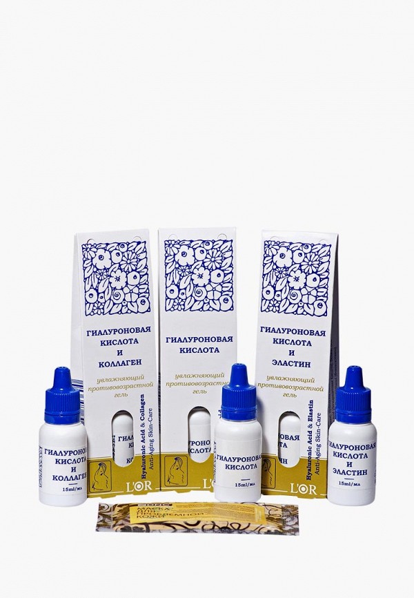 DNC Набор для ухода за лицом - Гиалуроновая кислота для лица  в ассортименте 3 шт*15 мл+Маска для лица, 15 мл - фото 1