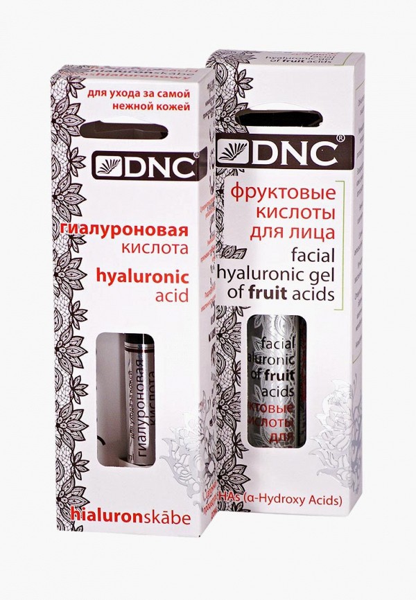 DNC Набор для ухода за лицом - Фруктовые кислоты для лица, Гиалуроновая кислота (26 мл, 10 мл) - фото 2