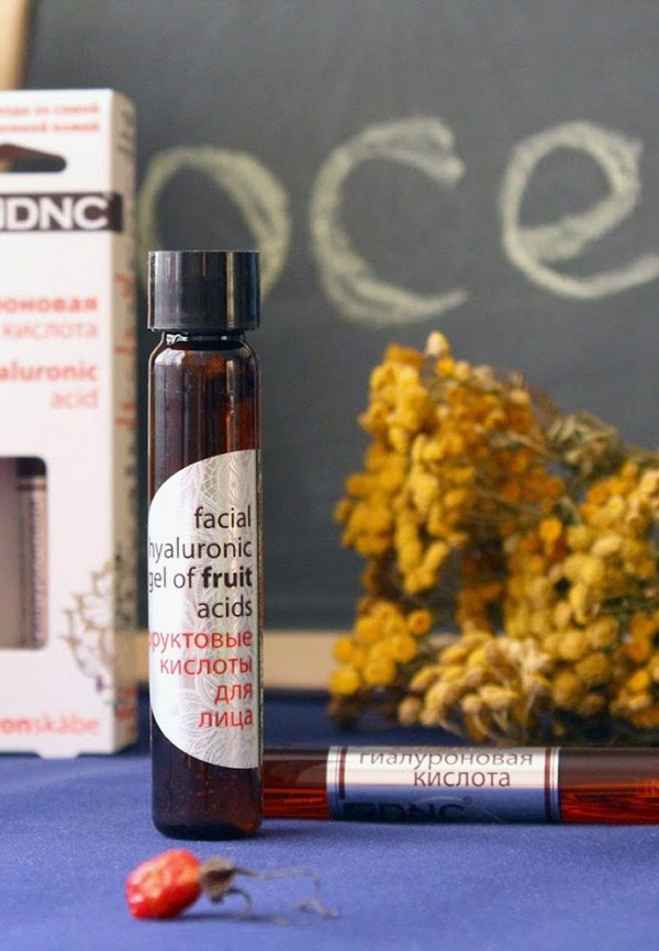 DNC Набор для ухода за лицом - Фруктовые кислоты для лица, Гиалуроновая кислота (26 мл, 10 мл) - фото 6