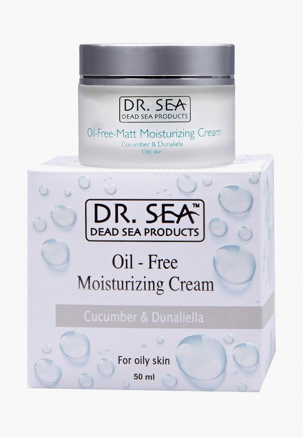 Dr. Sea Крем для лица - Безжировой увлажняющий с экстрактами огурца и Дуналиеллы, 50 мл - фото 2