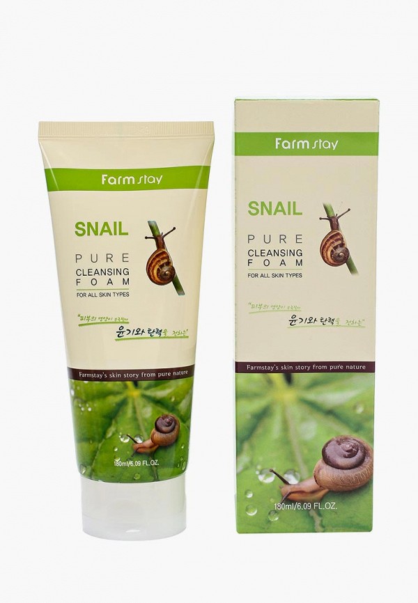 Farmstay Пенка для умывания - очищающая с экстрактом улитки, 180 мл - фото 1