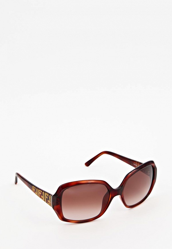 Очки солнцезащитные Fendi, цвет: коричневый, FE368HWCB001 — купить в ...