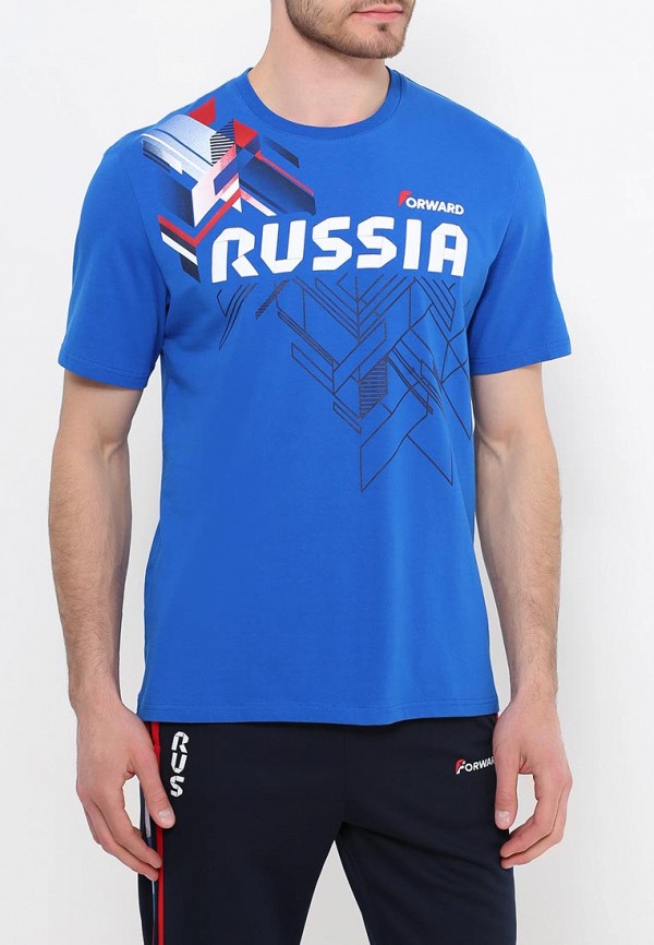 Футболка Forward Russia, цвет: синий, FO007EMTKX48 — купить в интернет ...