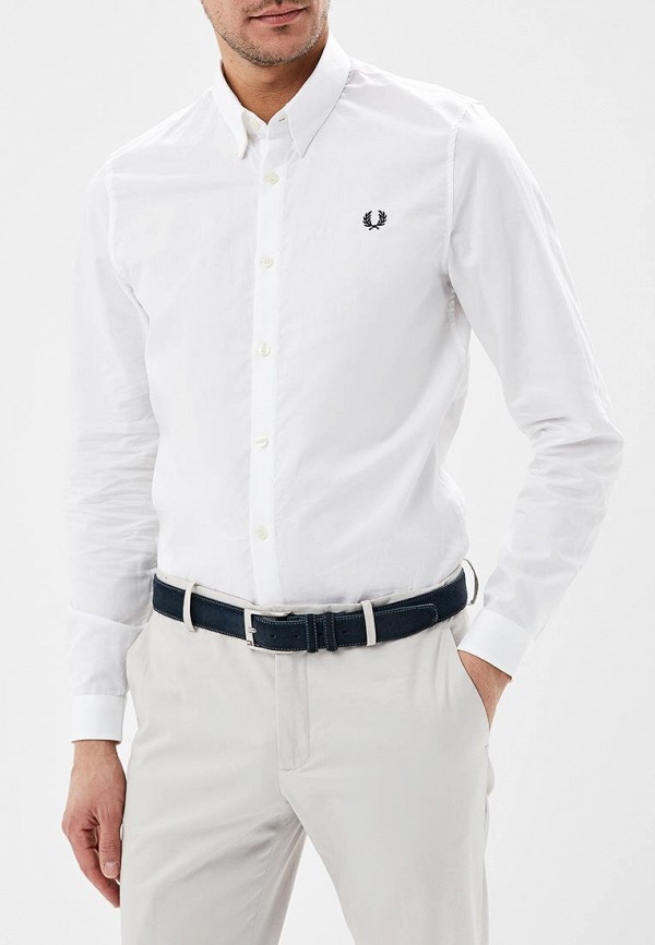 Рубашка Fred Perry, цвет: белый, FR006EMDRVE4 — купить в интернет-магазине  Lamoda