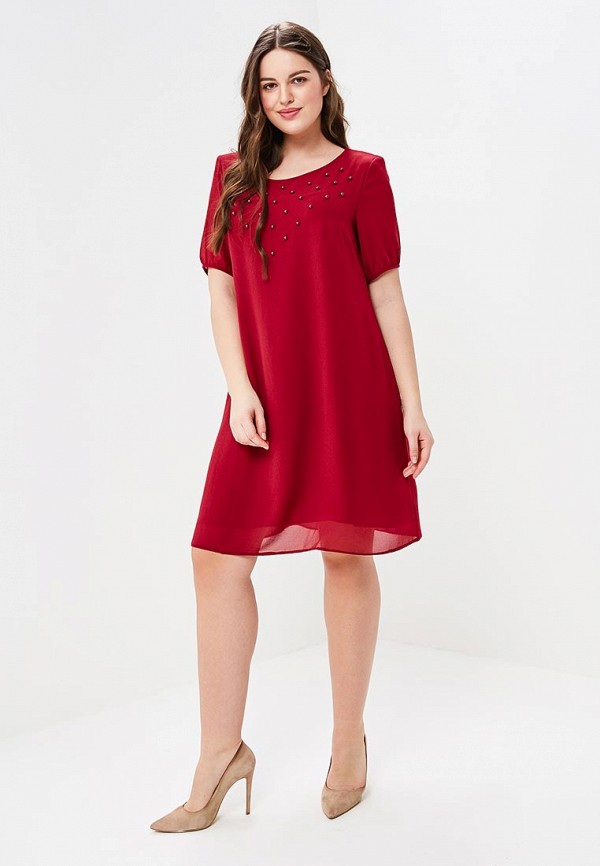 Платье Fresh Cotton, цвет: бордовый, FR043EWAYCF2 — купить в интернет ...