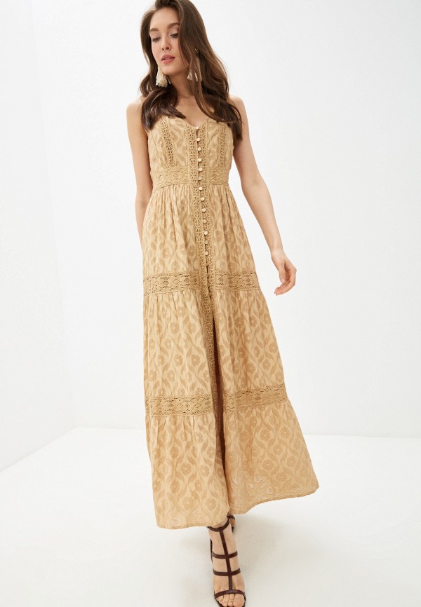 Платье Fresh Cotton, цвет: бежевый, FR043EWHYNJ0 — купить в интернет ...