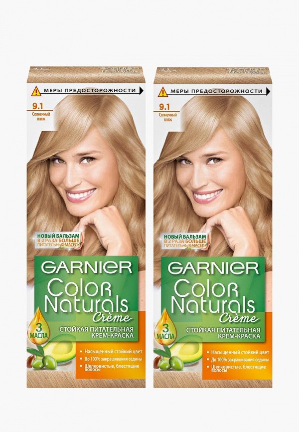 Краска для волос Garnier "Color Naturals", оттенок 9.1, Солнечный пляж ...