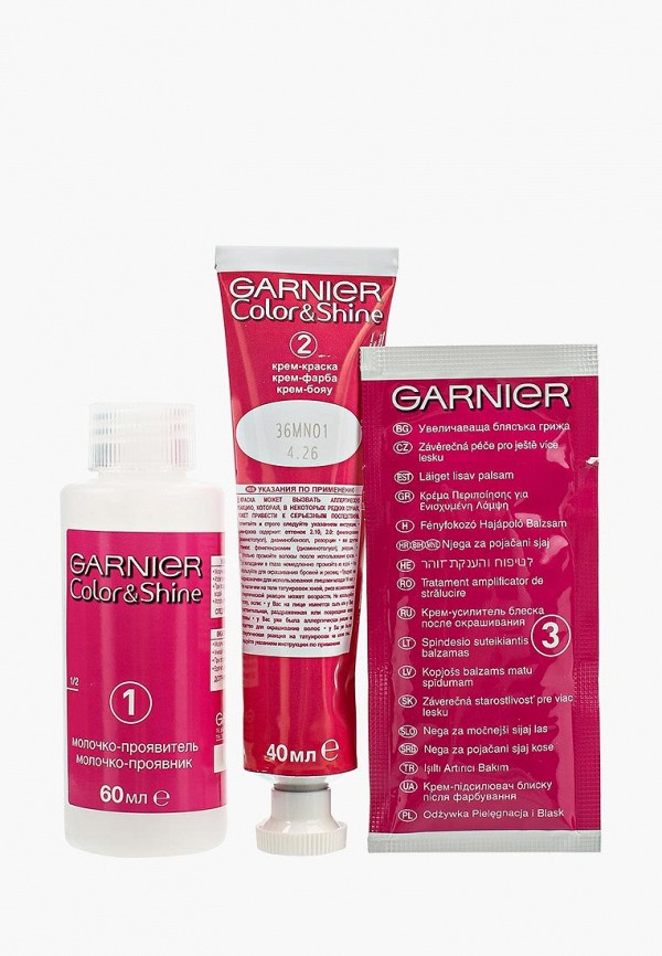 Garnier Краска для волос - Color&Shine, оттенок 4.26, Сладкая ежевика, 110 мл - фото 3