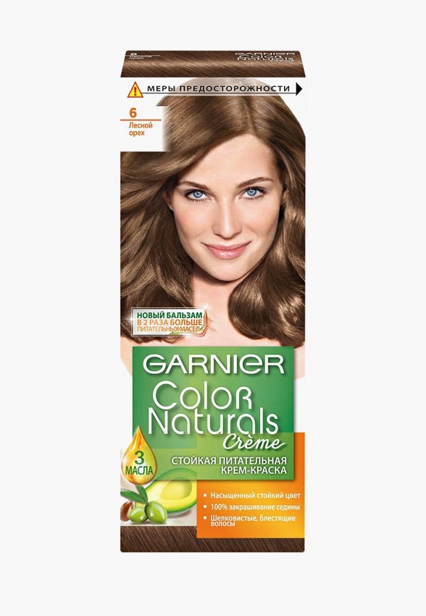 Garnier Краска для волос - Color Naturals, оттенок 6, Лесной орех, 110 мл - фото 1