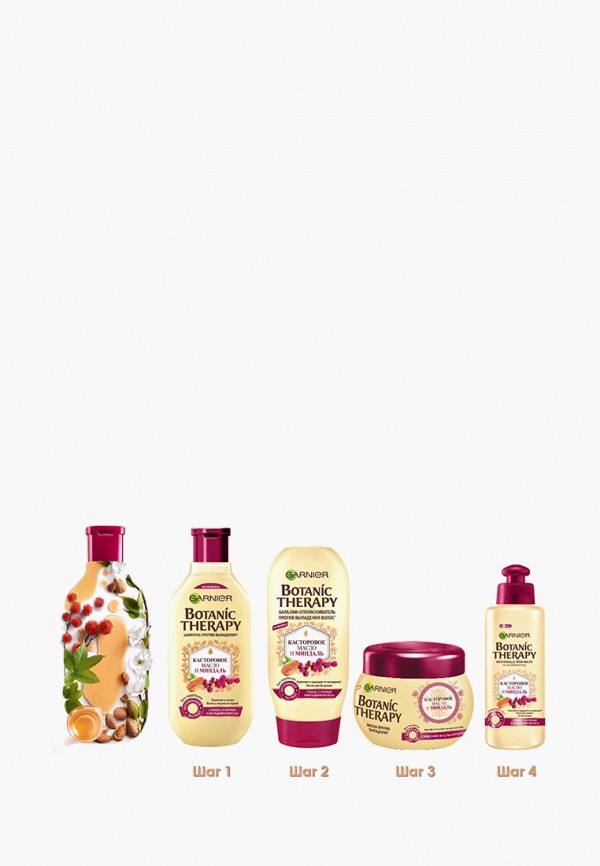 Шампунь Garnier Botanic Therapy, Касторовое масло и миндаль для ...